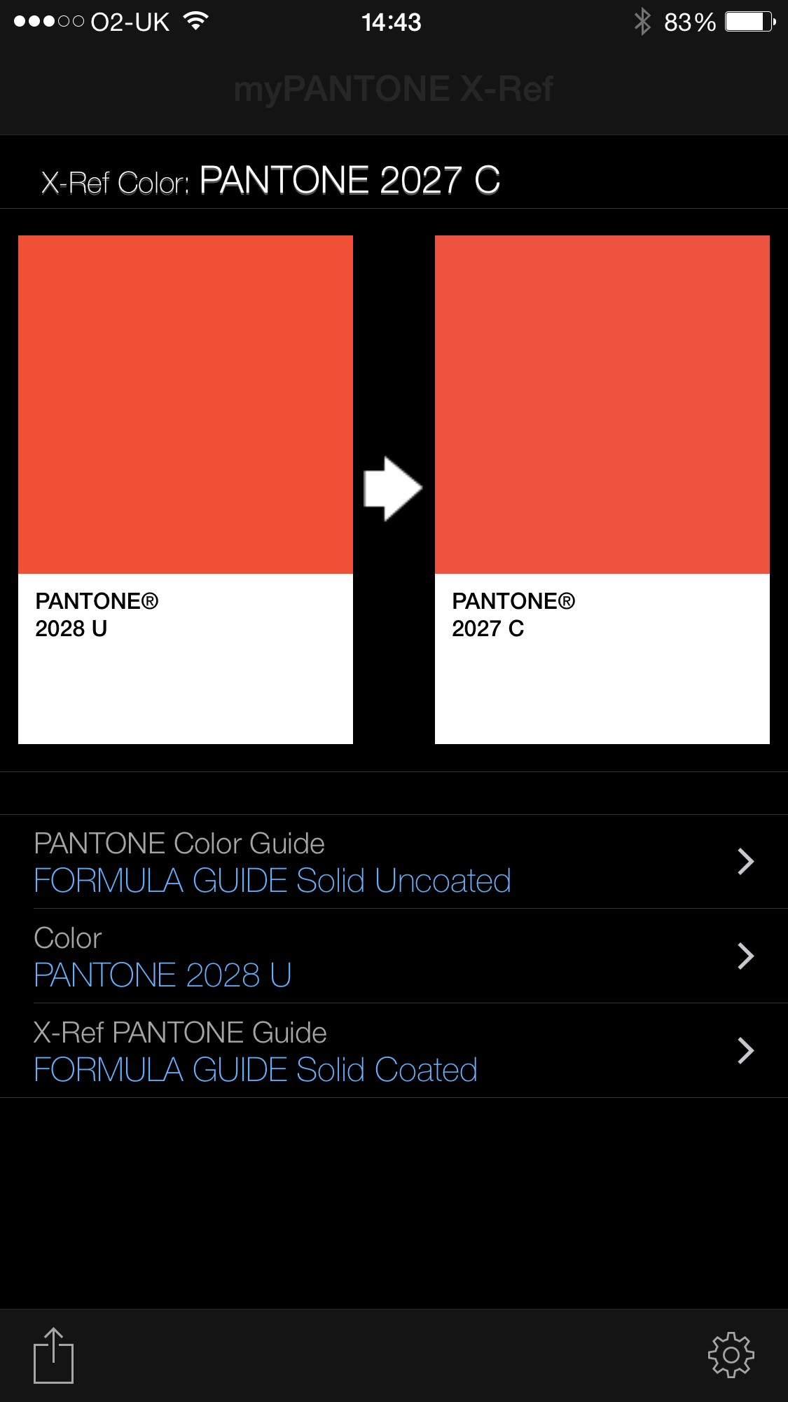 Chart pms matching Pantone® Matching