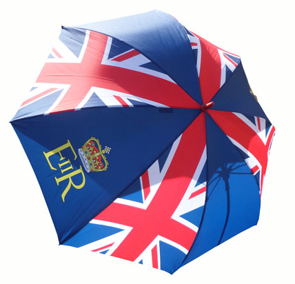 British flag on umbrella