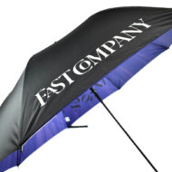 Fast Company print on promotional umbrella
