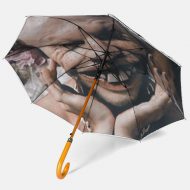 Aphex Twin print on umbrella