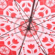 inside print of double canopy printed golf umbrella