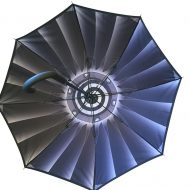 Clever print on inside of umbrella