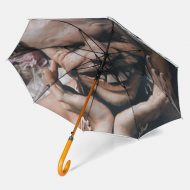 Aphex Twin digital print on umbrella