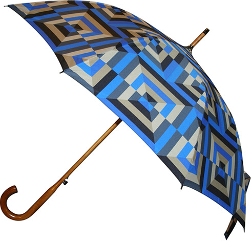 Custom Printed Wood Walking Umbrellas - Manual