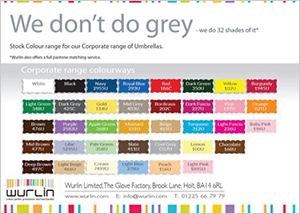 Pantone corporate colour range