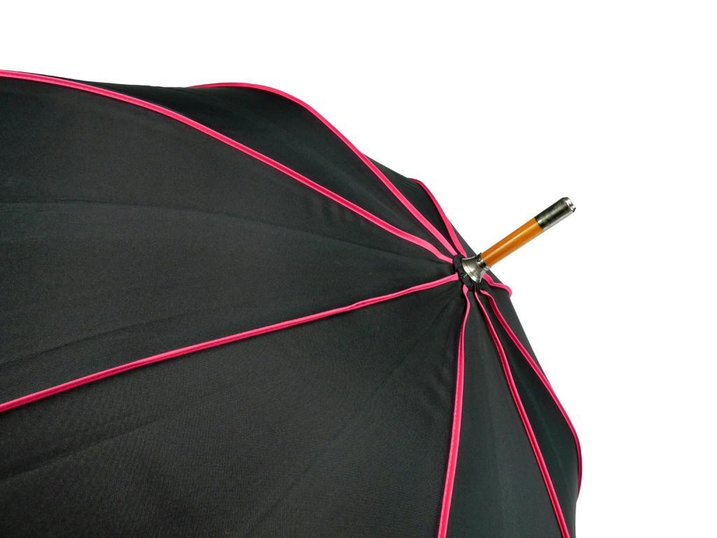 Umbrella Workshop - perimeter tape on hotel umbrella