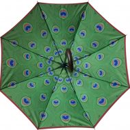 tailor made Internal printed peacock graphic umbrella