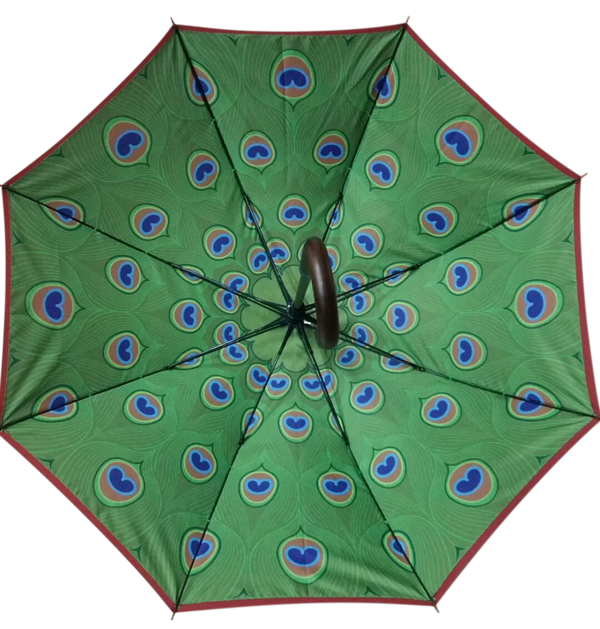 tailor made Internal printed peacock graphic umbrella