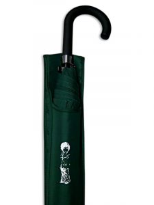 Black and white printed graphic shoulder sleeve umbrella