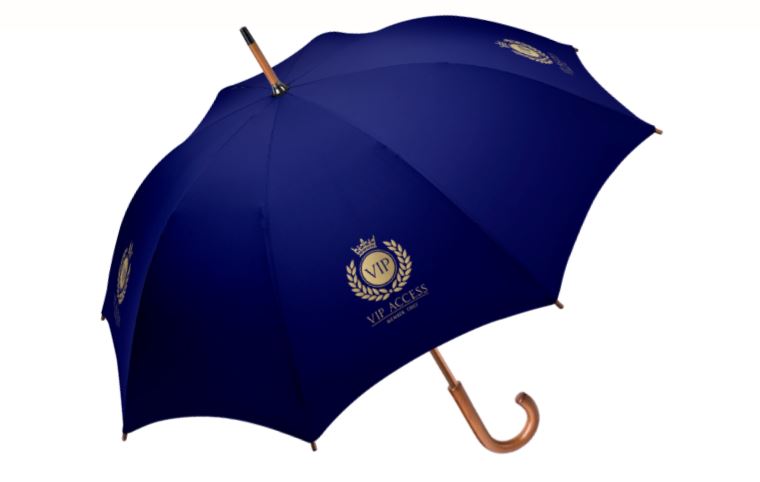 Custom Printed Wood Walking Umbrellas - Manual