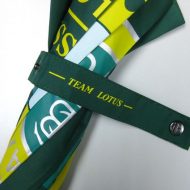 Green umbrella tie wrap with TEAM LOTUS printed