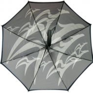 Grey two tone inside printed umbrella