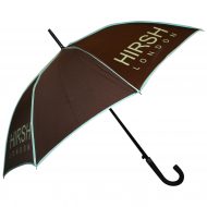 Contrast piping umbrella brown with mint green