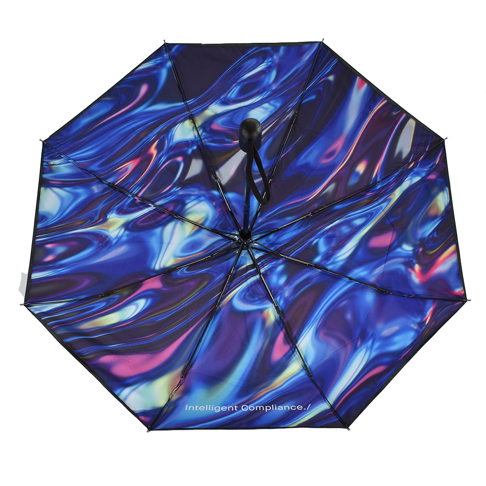 Inside print marble effect on inside of umbrella