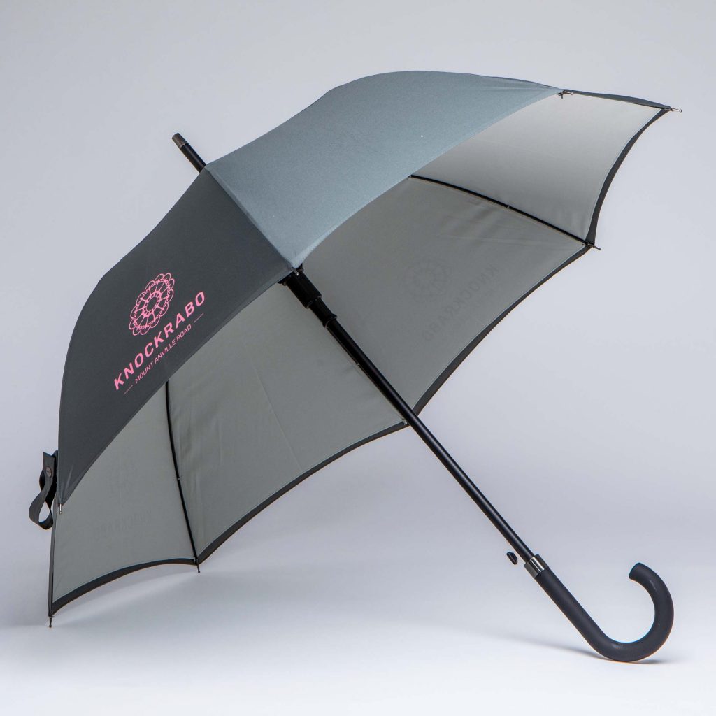 luxury hotel umbrella two tone with screen print