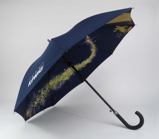 KPMG company umbrellas with internal edge to edge print