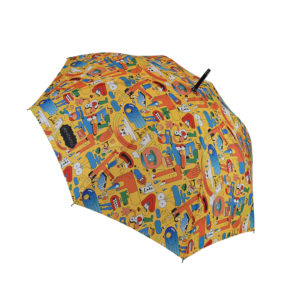 Seam matched artwork on umbrella