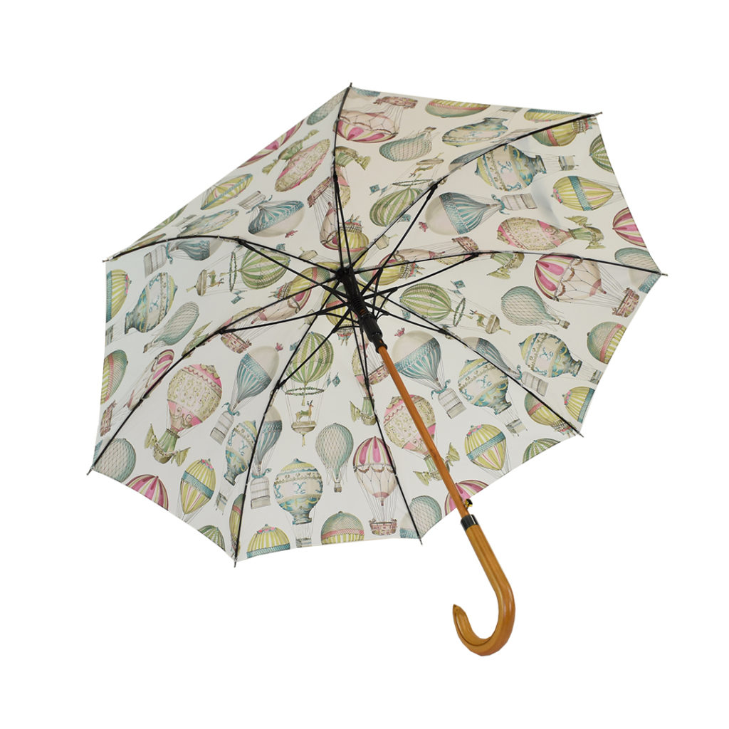 single-canopy-wood-walker-umbrella-balloon-print how are umbrellas made