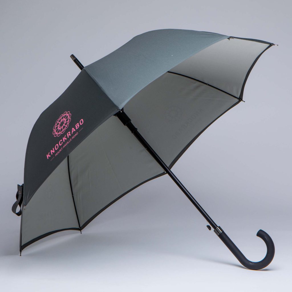 Luxury Hotel Umbrella Custom made with Grey pantone matched panels
