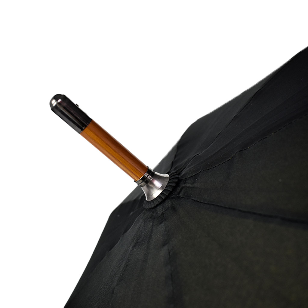 Custom Printed Wood Walking Umbrellas - Auto