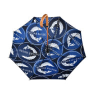 cavier russe personalised umbrella wood curved handle