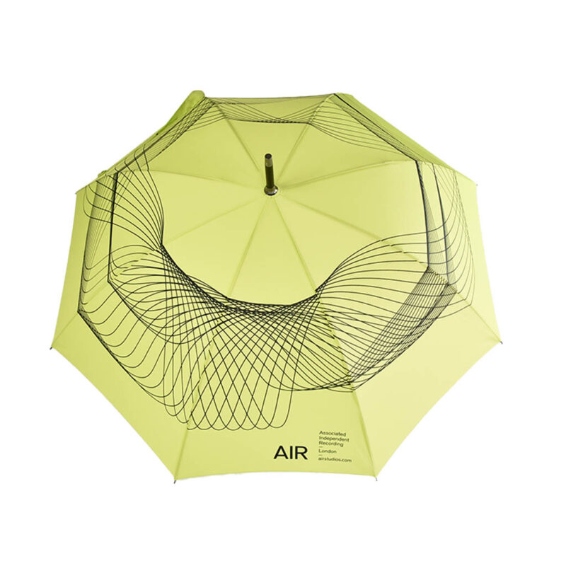 Air Studio all over printed umbrella in lime yellow - Umbrella Workshop.