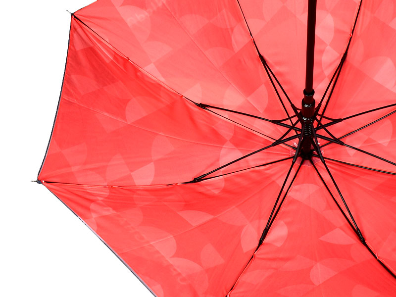 custom umbrella inside printed canopy