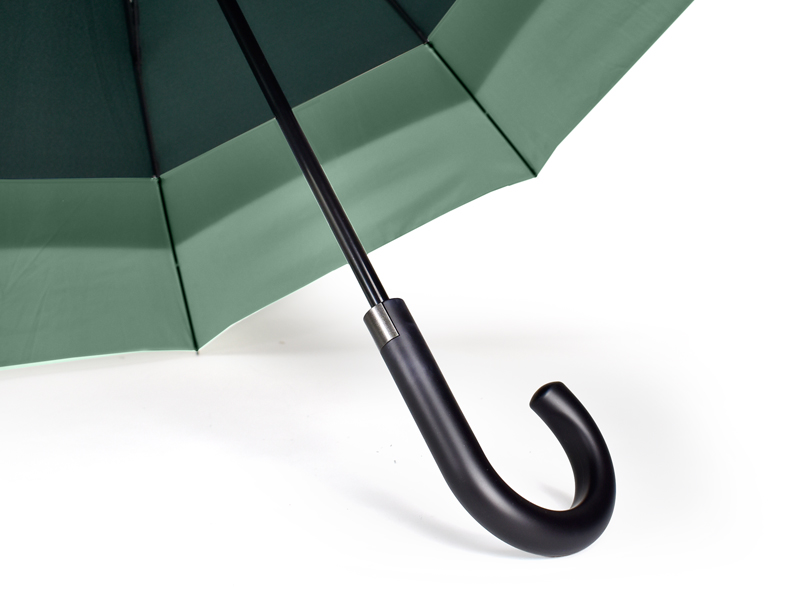 storm proof umbrella with walking vented handle