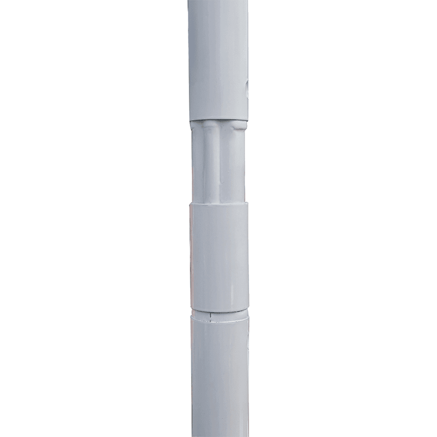 white coated steel pole on garden parasol