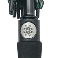 Custom Branded Golf Umbrella with laser etched design custom engraved umbrella push button