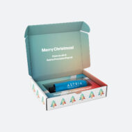 compact umbrella in printed presentation box