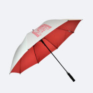 side view of open school umbrella for Port Regis