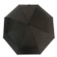 open umbrella front view black panels