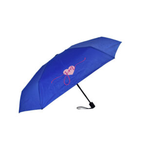 side open view of small compact wedding umbrella