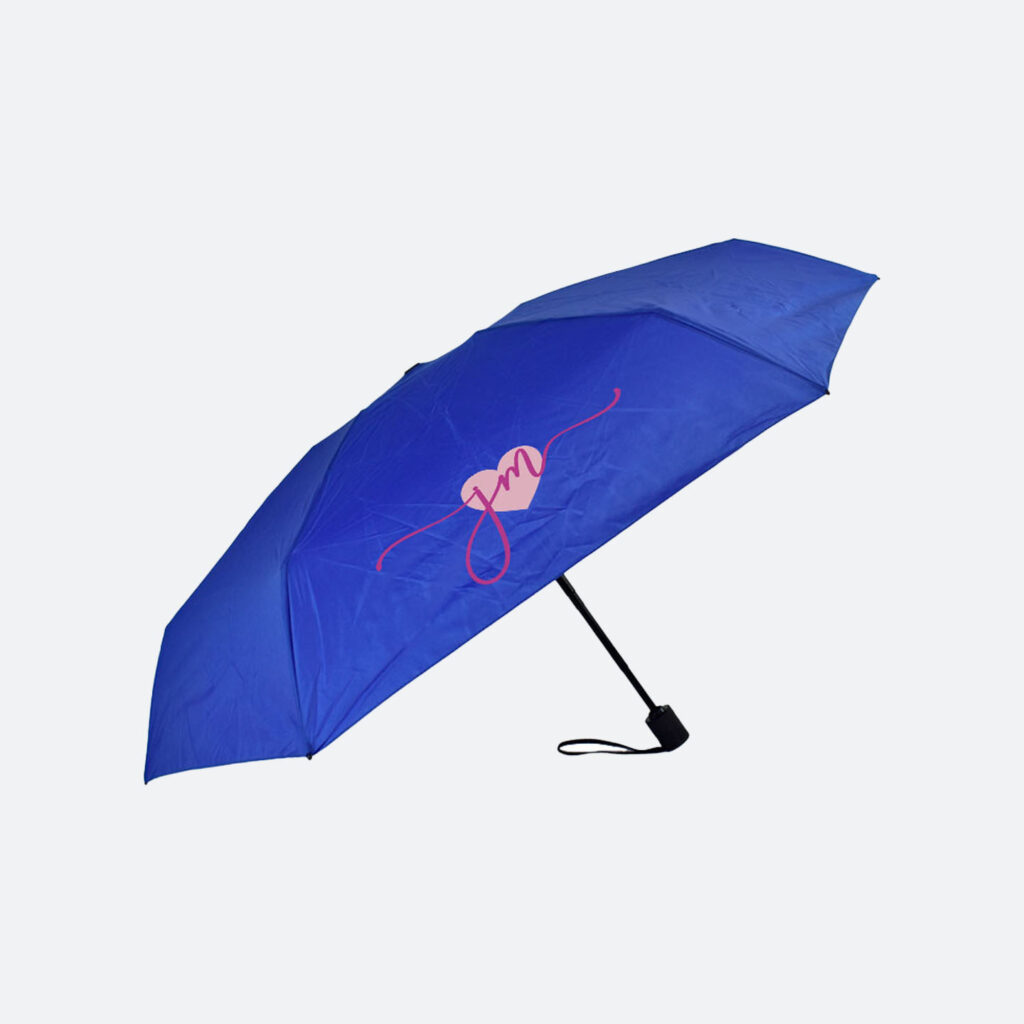 blue compact wedding umbrella