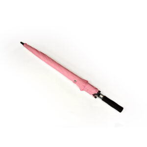 closed premium branded umbrella in pastel pink