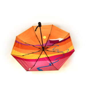 open inside view of Leysin American School folding umbrella