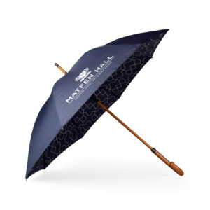 hotel umbrellas in navy with inside print