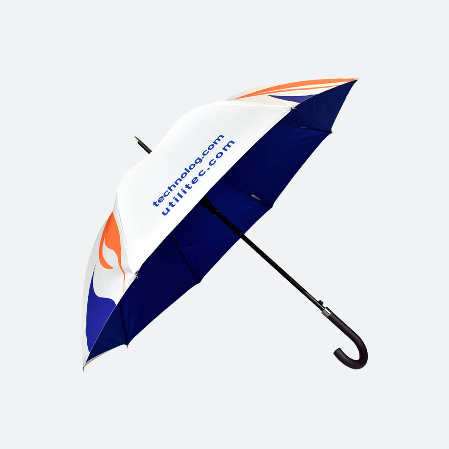 quality white umbrella with black handle